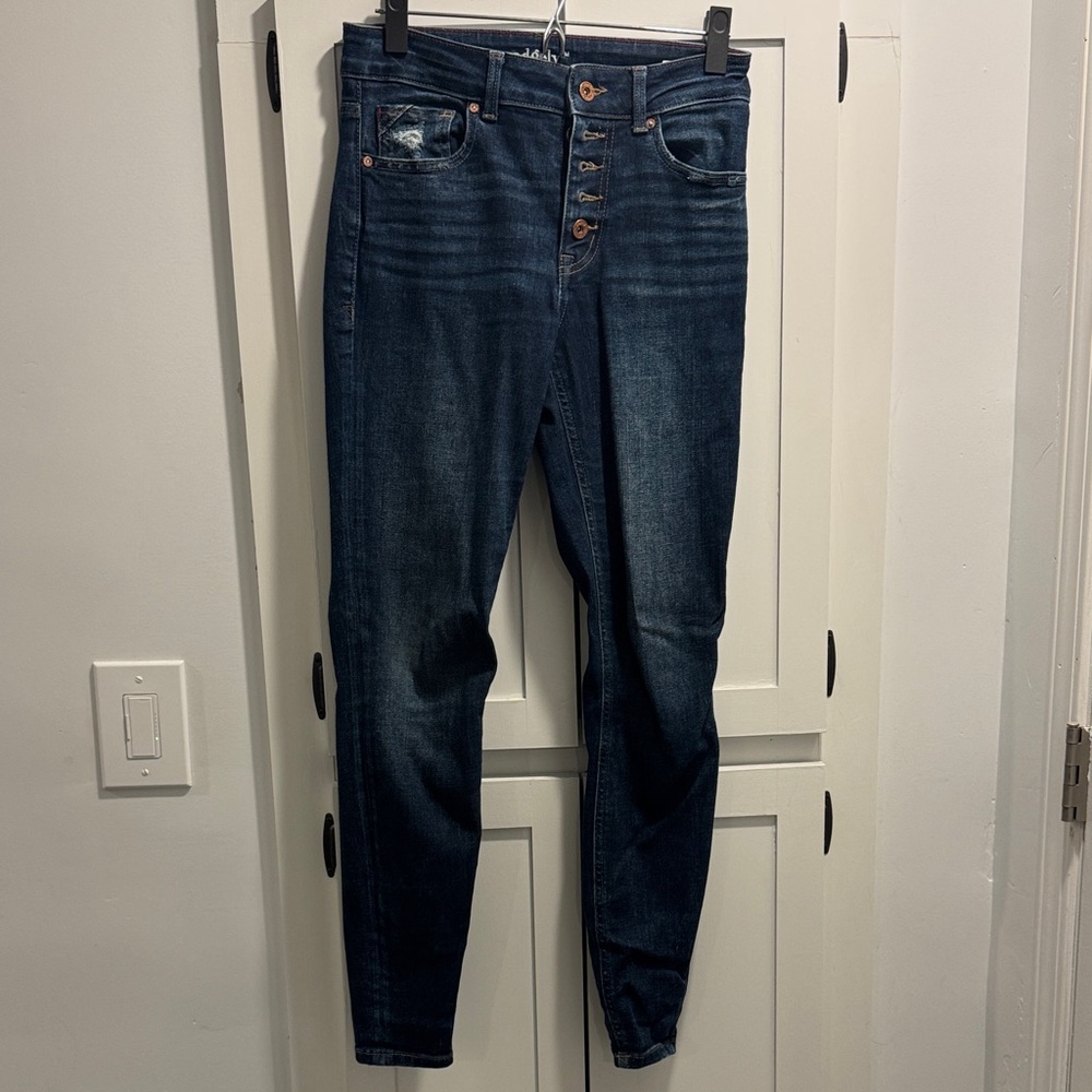 Edge High Rise Dark Blue Jeans